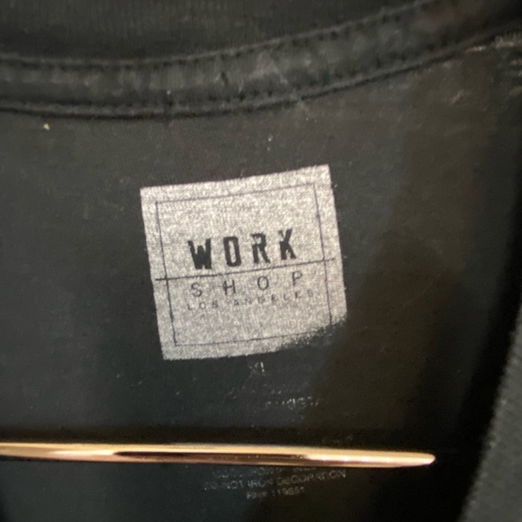 Retro Work Shop Los Angeles American Hustle Black Men’s XL T-Shirt Streetwear - Picture 3 of 4